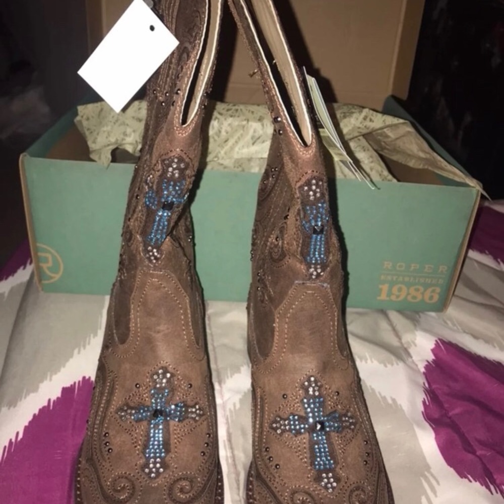 Women’s Roper Faith Square toe boots
